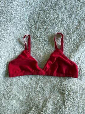 ARQ Red Wireless Triangle Bralette